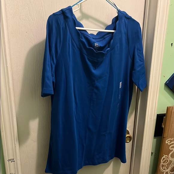 Kim Rogers Blue Blouse - Picture 3 of 5